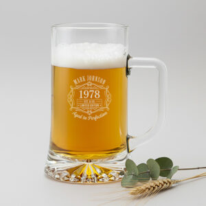 epersonaliseerde en gegraveerde bierpul met eigen ontwerp, ideaal voor unieke geschenken.