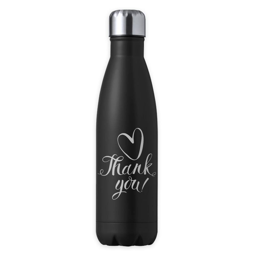 Thermosfles zwart graveren PersonalSurprise persoonlijk cadeau met naam collega bedankt bedankje bedanken1 | Gepersonaliseerde cadeaus Zwarte thermosfles graveren 550ml met naam gegraveerd, bedankt collega